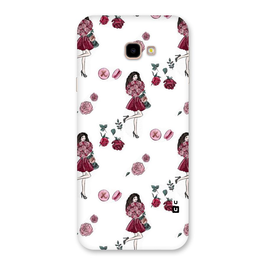 Girl With Flowers Back Case for Galaxy J4 Plus