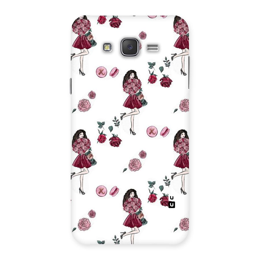 Girl With Flowers Back Case for Galaxy J7