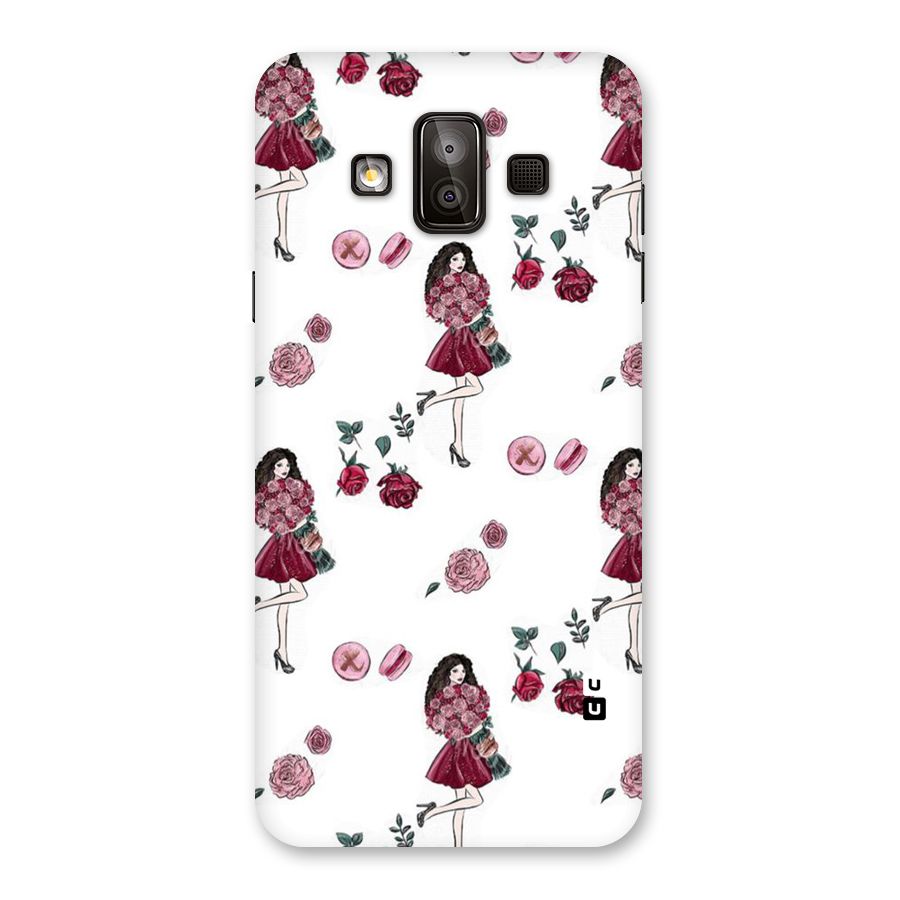 Girl With Flowers Back Case for Galaxy J7 Duo