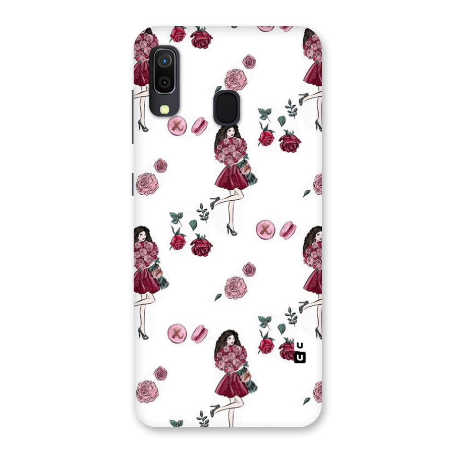Girl With Flowers Back Case for Galaxy M10s