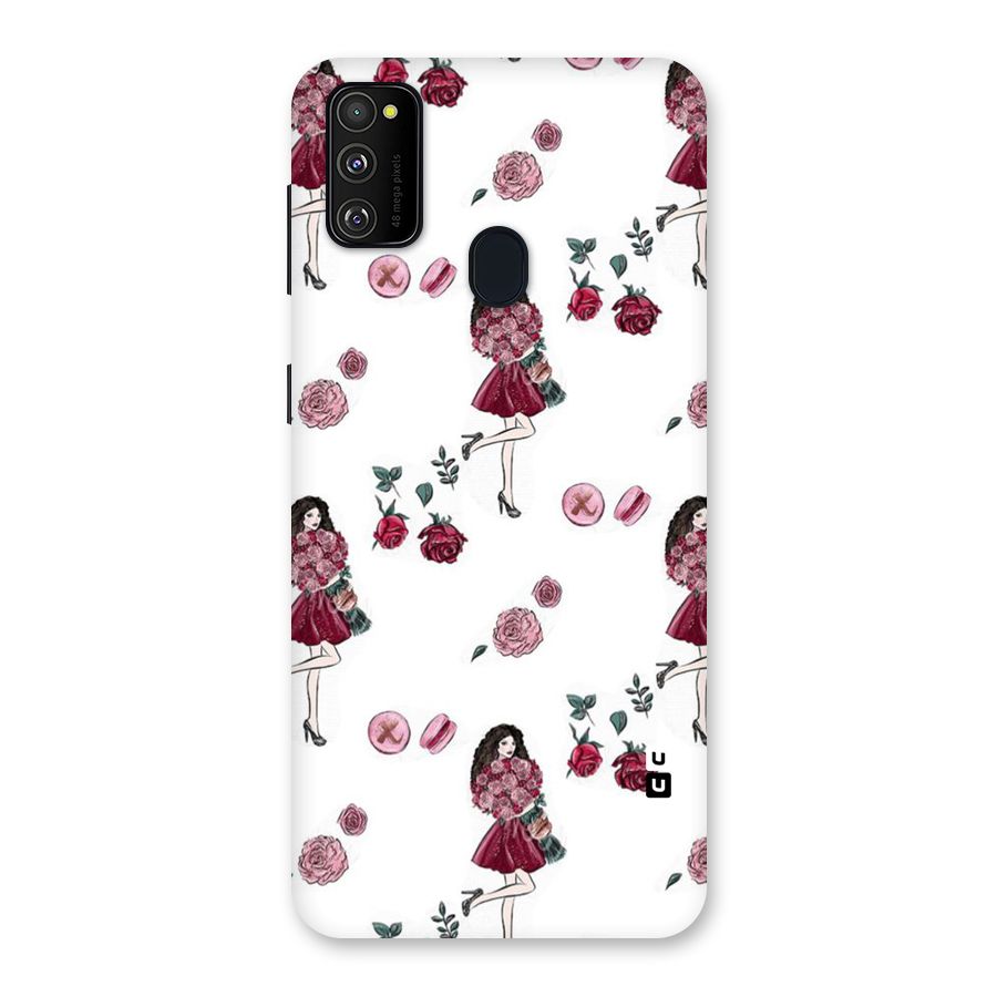 Girl With Flowers Back Case for Galaxy M30s