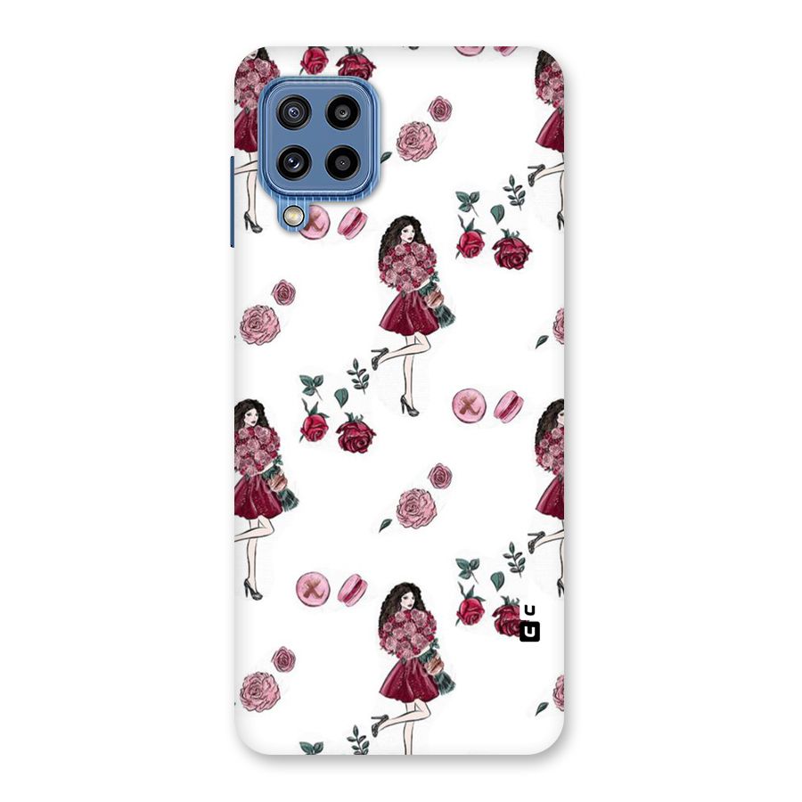 Girl With Flowers Back Case for Galaxy M32
