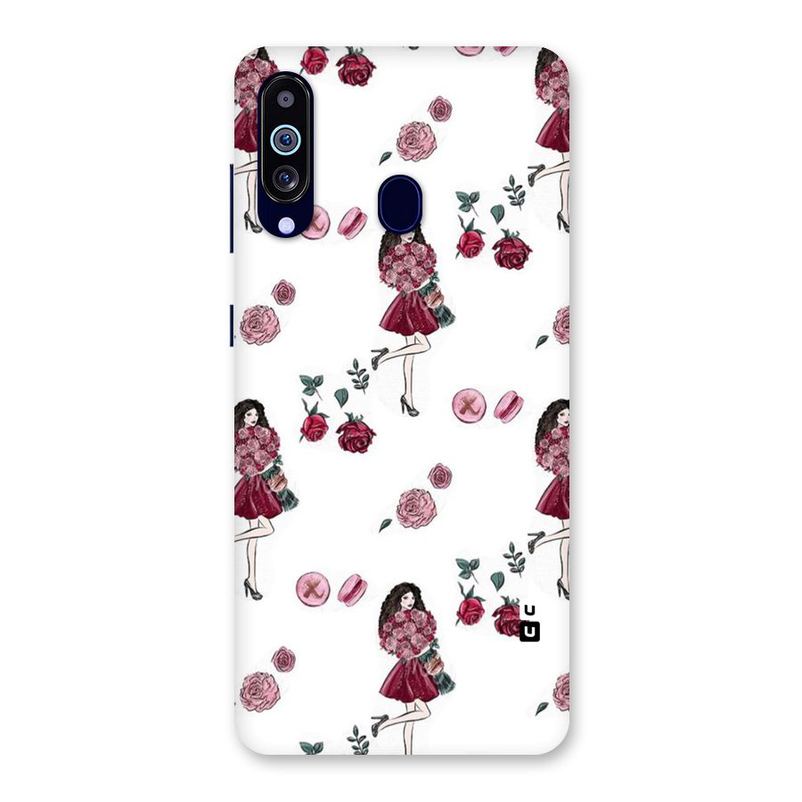 Girl With Flowers Back Case for Galaxy M40