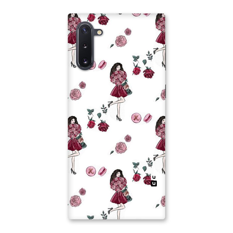 Girl With Flowers Back Case for Galaxy Note 10