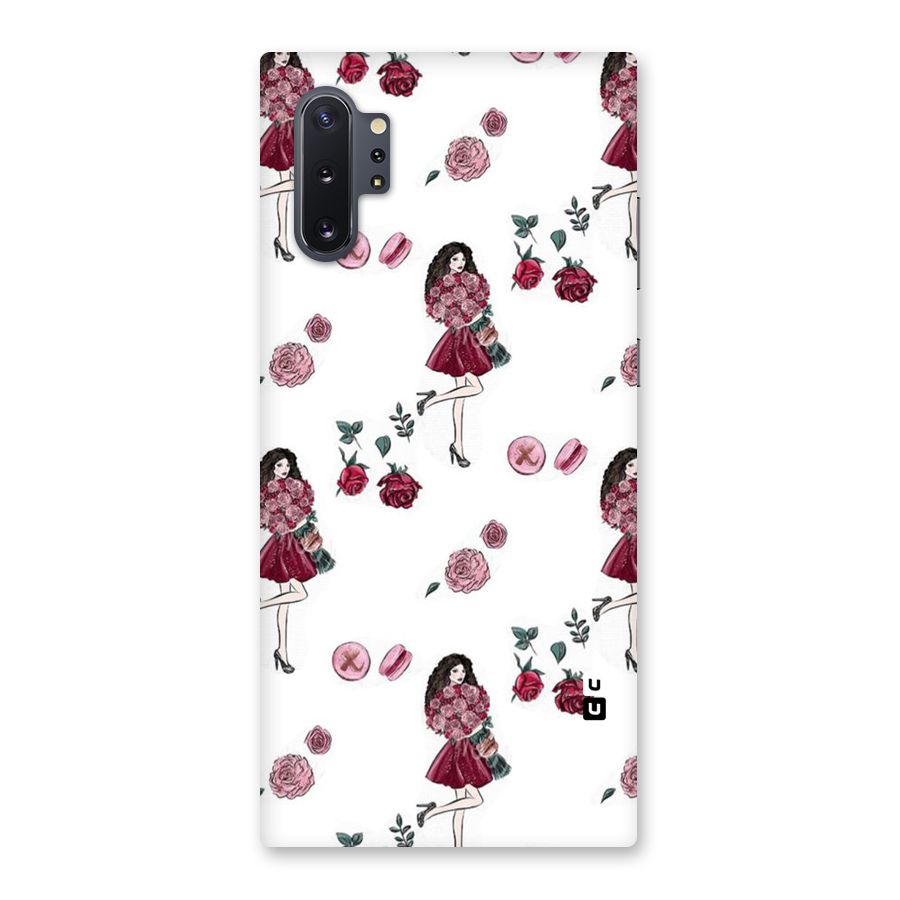 Girl With Flowers Back Case for Galaxy Note 10 Plus