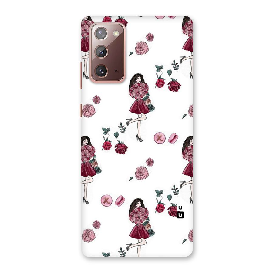 Girl With Flowers Back Case for Galaxy Note 20