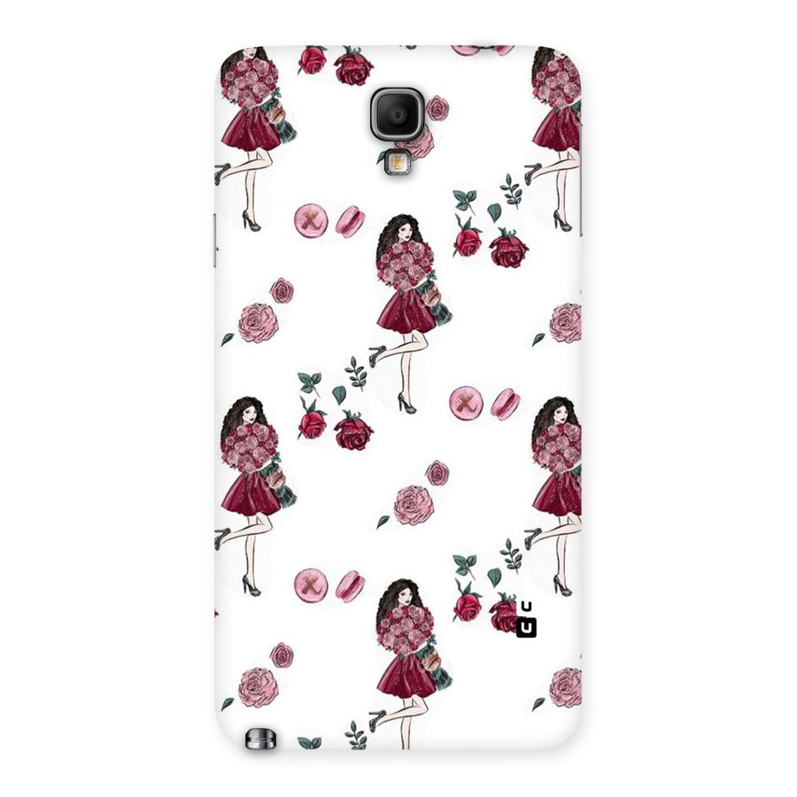 Girl With Flowers Back Case for Galaxy Note 3 Neo
