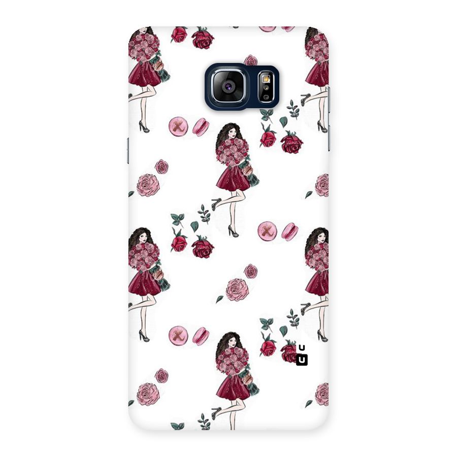 Girl With Flowers Back Case for Galaxy Note 5