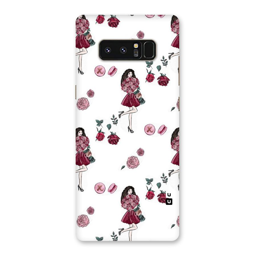 Girl With Flowers Back Case for Galaxy Note 8