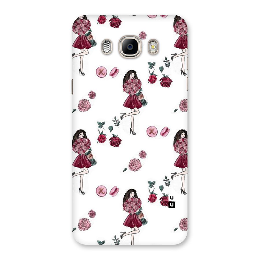 Girl With Flowers Back Case for Galaxy On8