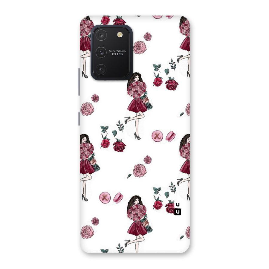 Girl With Flowers Back Case for Galaxy S10 Lite