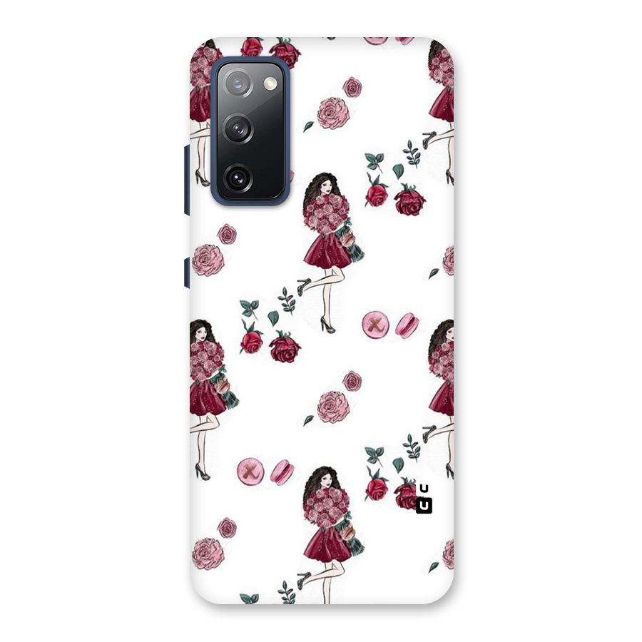 Girl With Flowers Back Case for Galaxy S20 FE