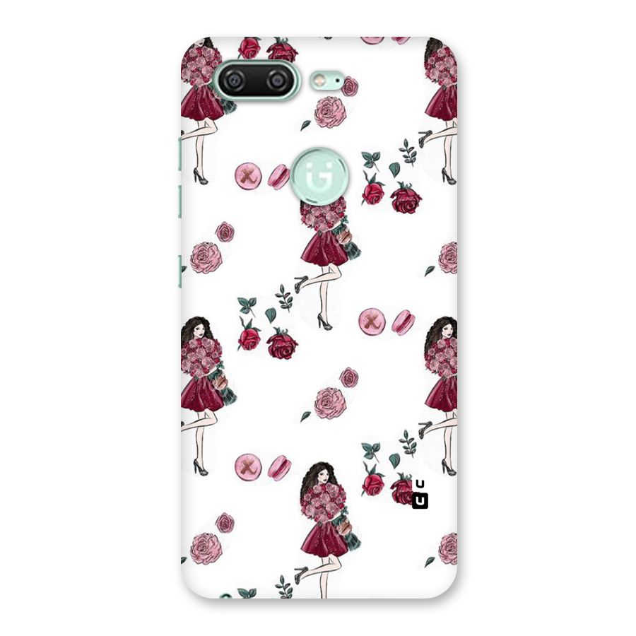 Girl With Flowers Back Case for Gionee S10