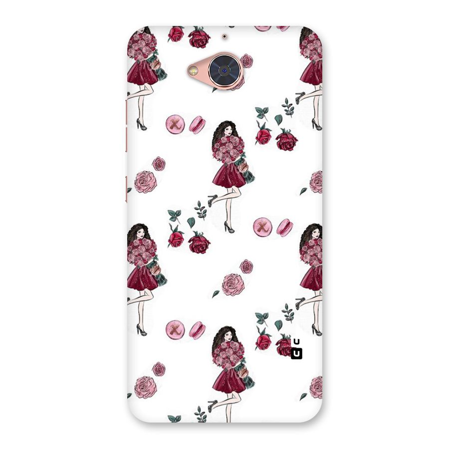 Girl With Flowers Back Case for Gionee S6 Pro