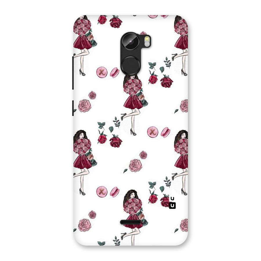 Girl With Flowers Back Case for Gionee X1