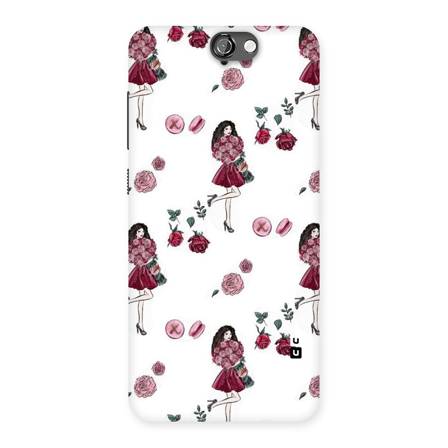 Girl With Flowers Back Case for HTC One A9