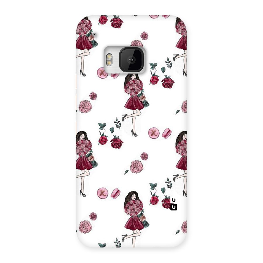 Girl With Flowers Back Case for HTC One M9
