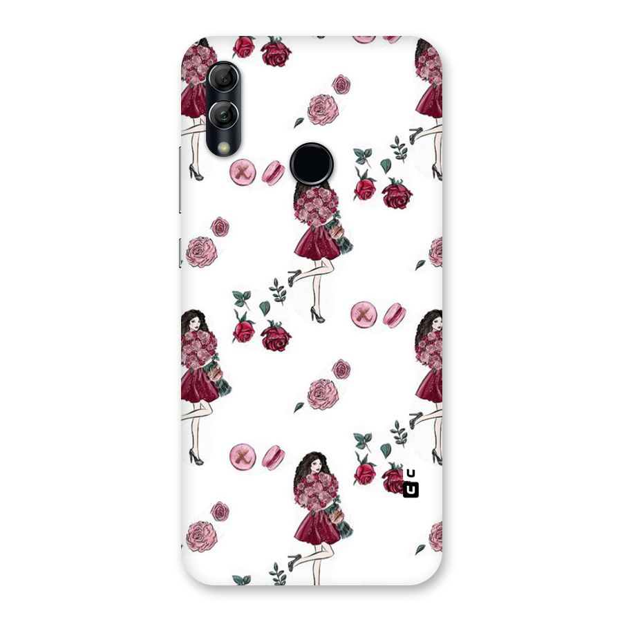 Girl With Flowers Back Case for Honor 10 Lite