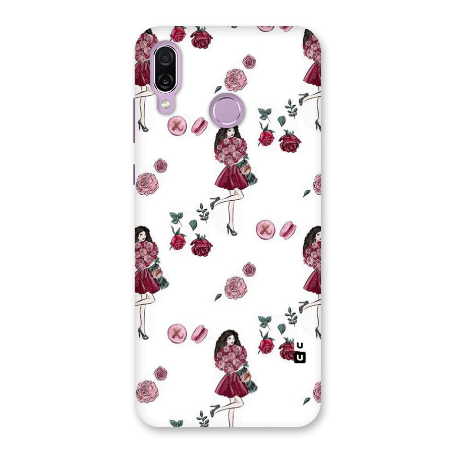 Girl With Flowers Back Case for Honor Play
