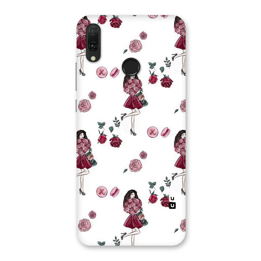 Girl With Flowers Back Case for Huawei Y9 (2019)