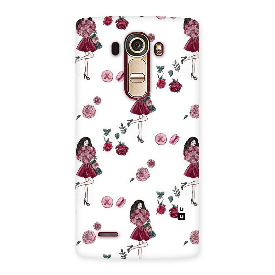Girl With Flowers Back Case for LG G4