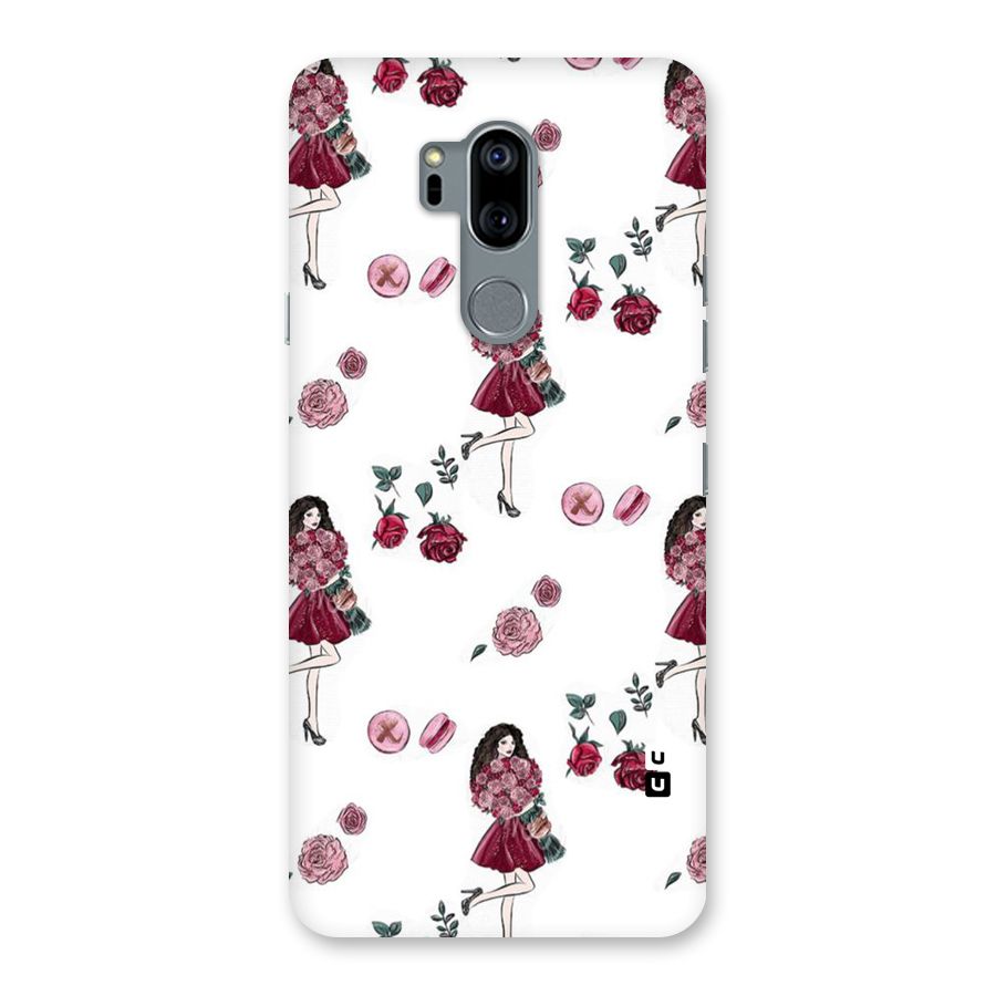 Girl With Flowers Back Case for LG G7