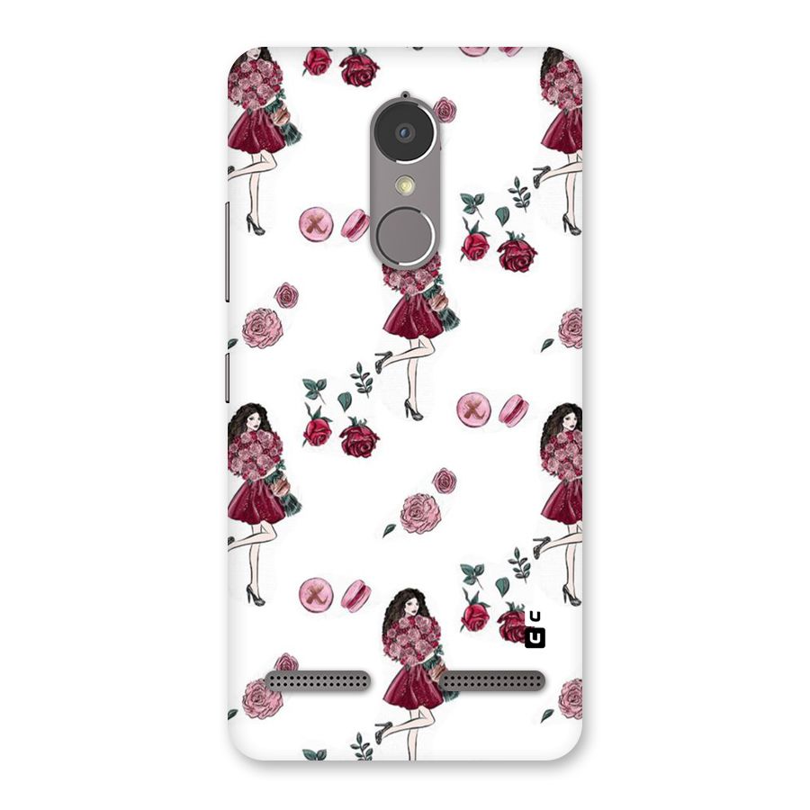 Girl With Flowers Back Case for Lenovo K6