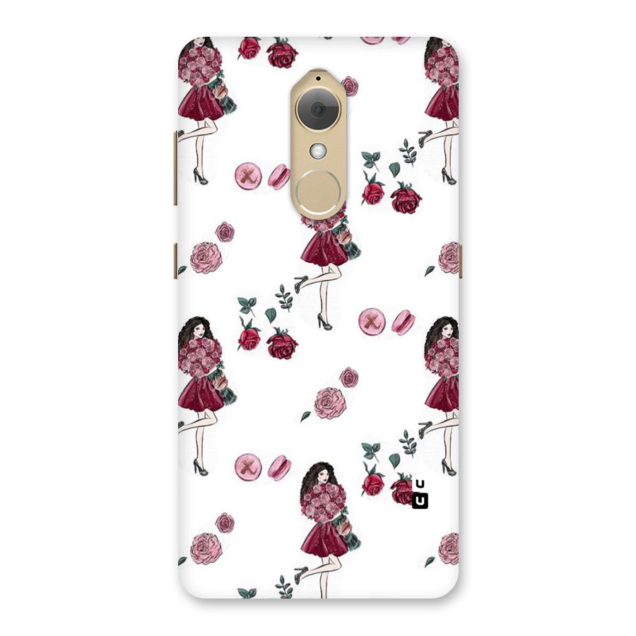 Girl With Flowers Back Case for Lenovo K8