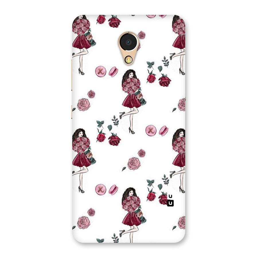 Girl With Flowers Back Case for Lenovo P2