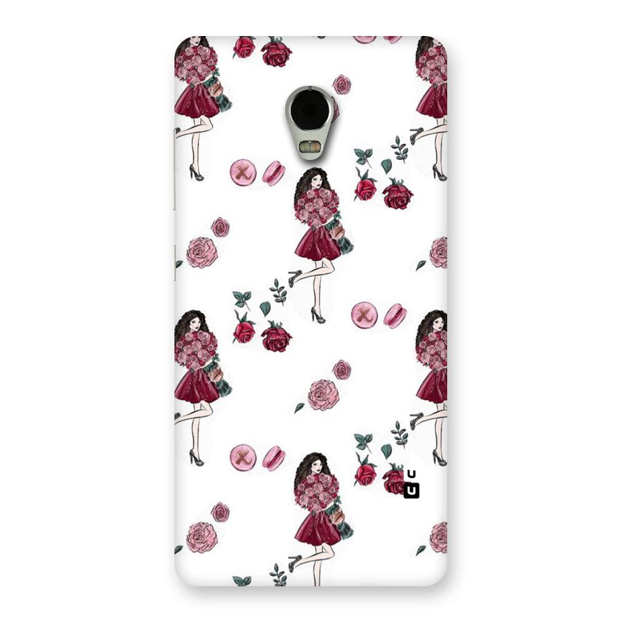 Girl With Flowers Back Case for Lenovo Vibe P1