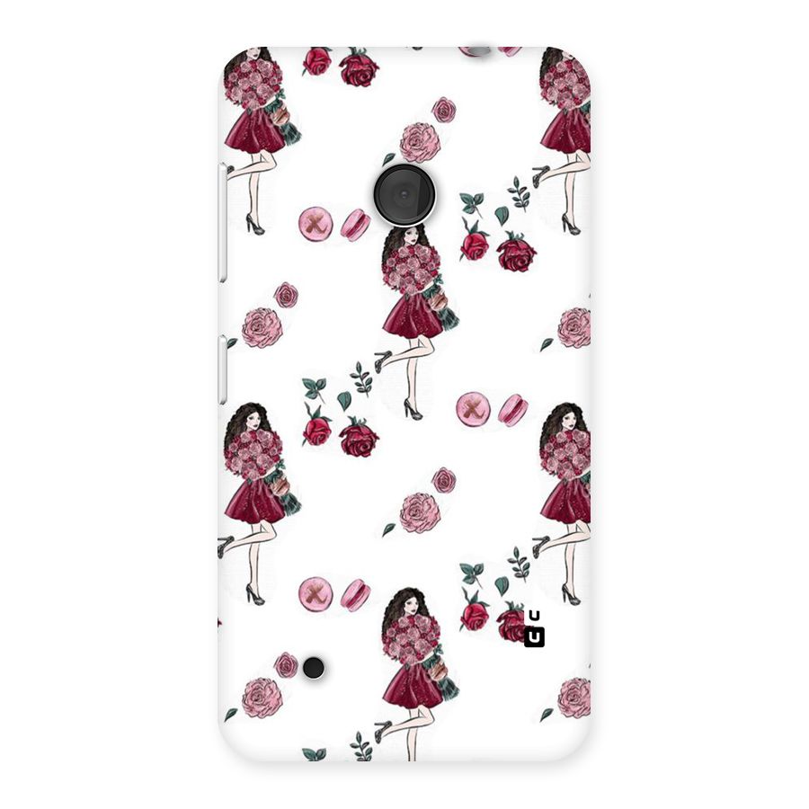 Girl With Flowers Back Case for Lumia 530