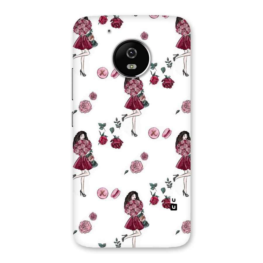 Girl With Flowers Back Case for Moto G5