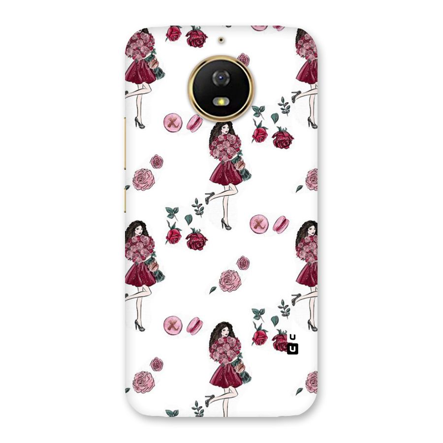 Girl With Flowers Back Case for Moto G5s