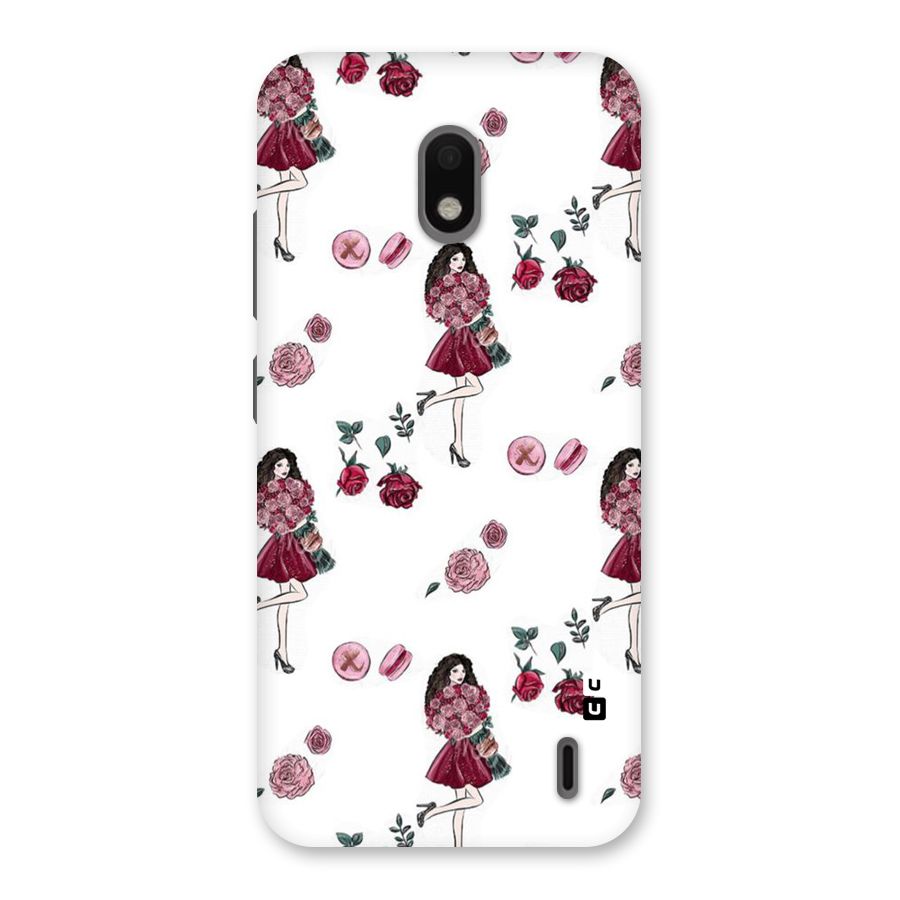 Girl With Flowers Back Case for Nokia 2.2