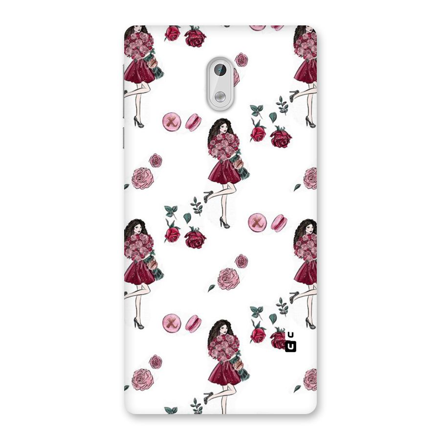 Girl With Flowers Back Case for Nokia 3