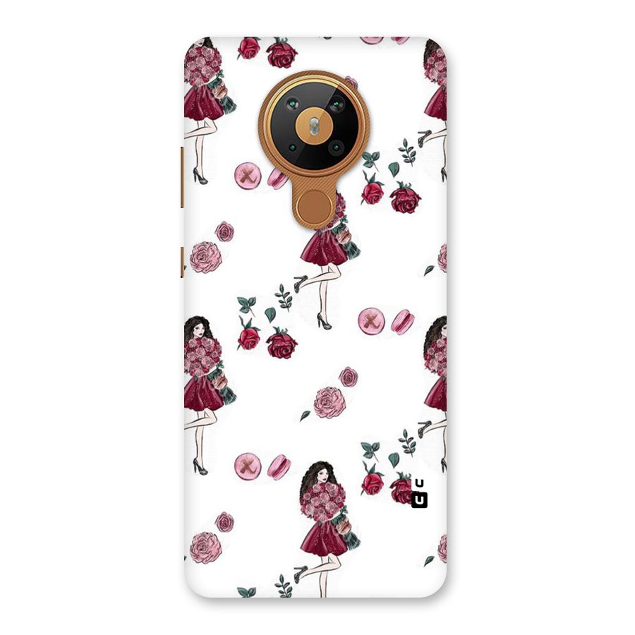 Girl With Flowers Back Case for Nokia 5.3