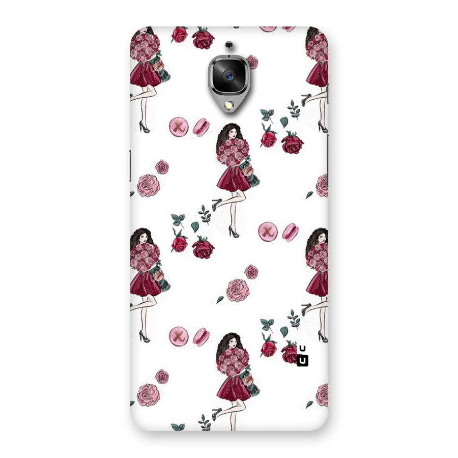 Girl With Flowers Back Case for OnePlus 3T