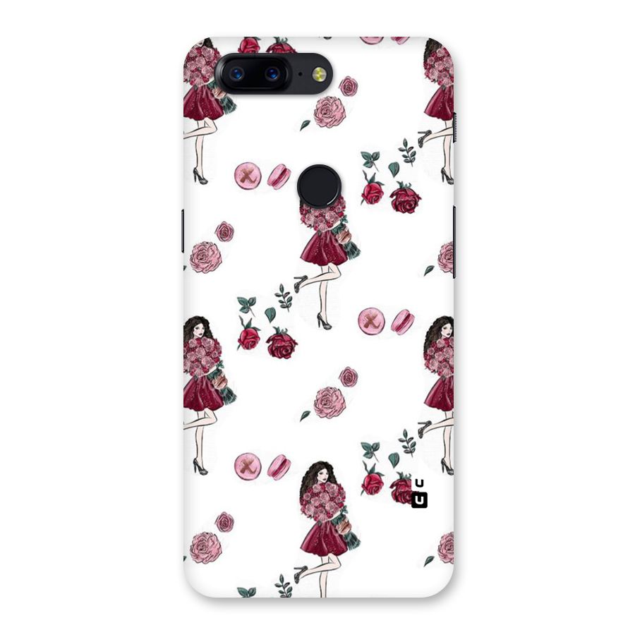 Girl With Flowers Back Case for OnePlus 5T