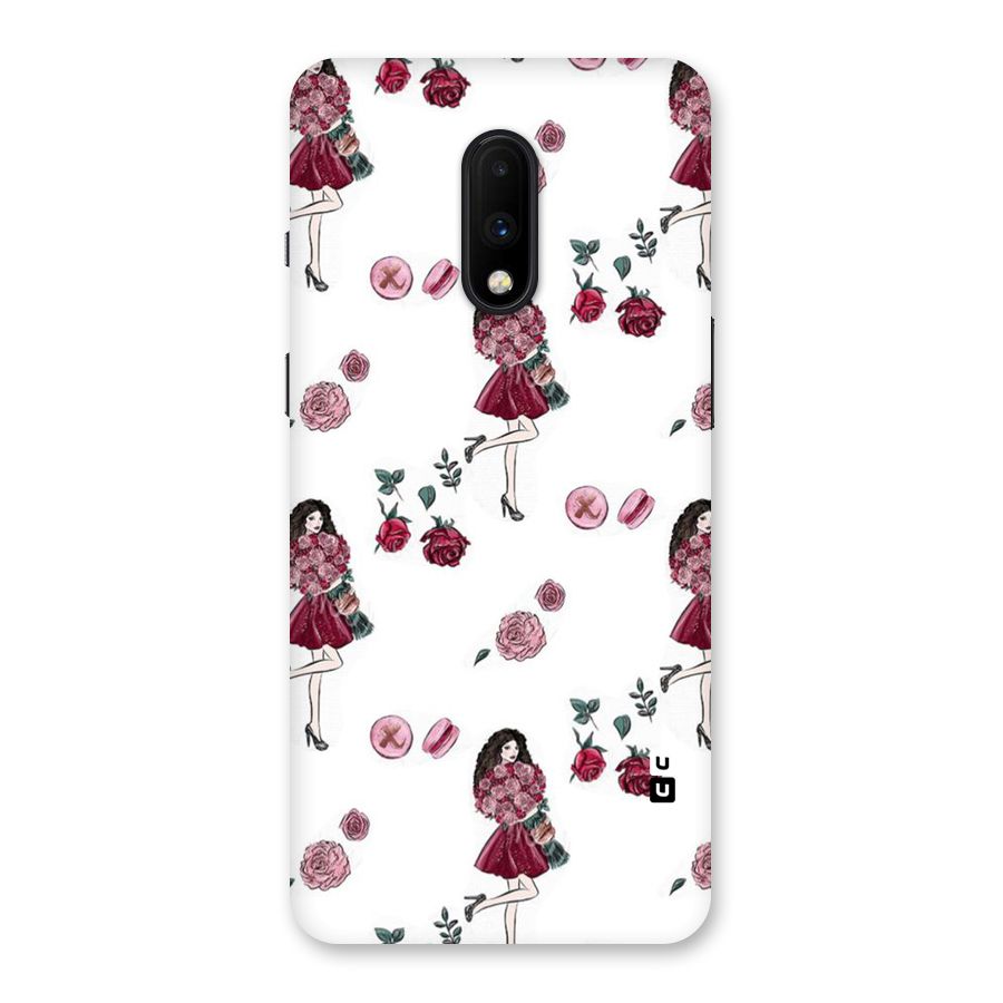 Girl With Flowers Back Case for OnePlus 7