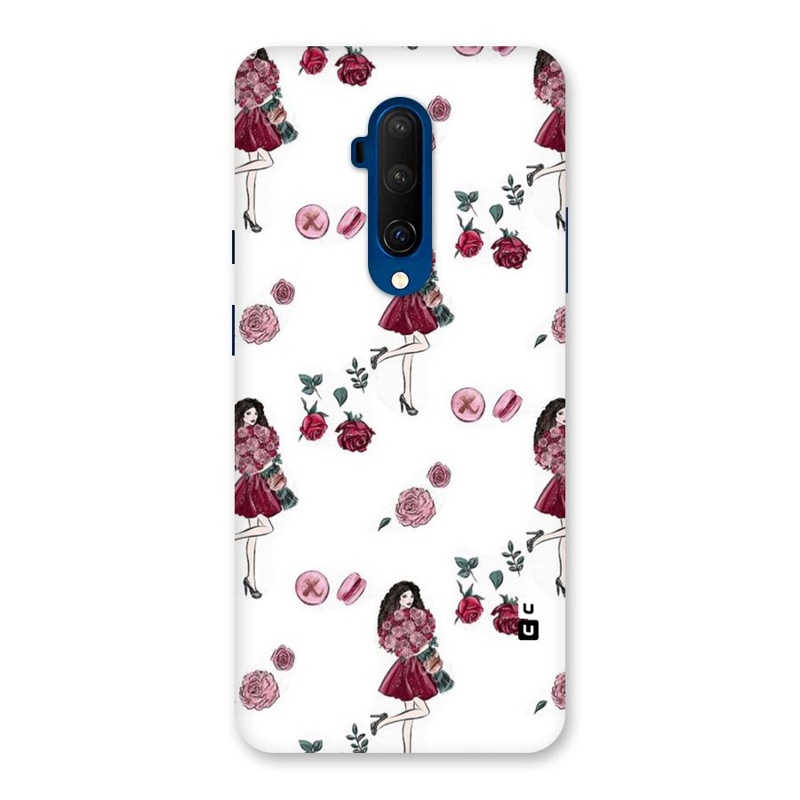 Girl With Flowers Back Case for OnePlus 7T Pro