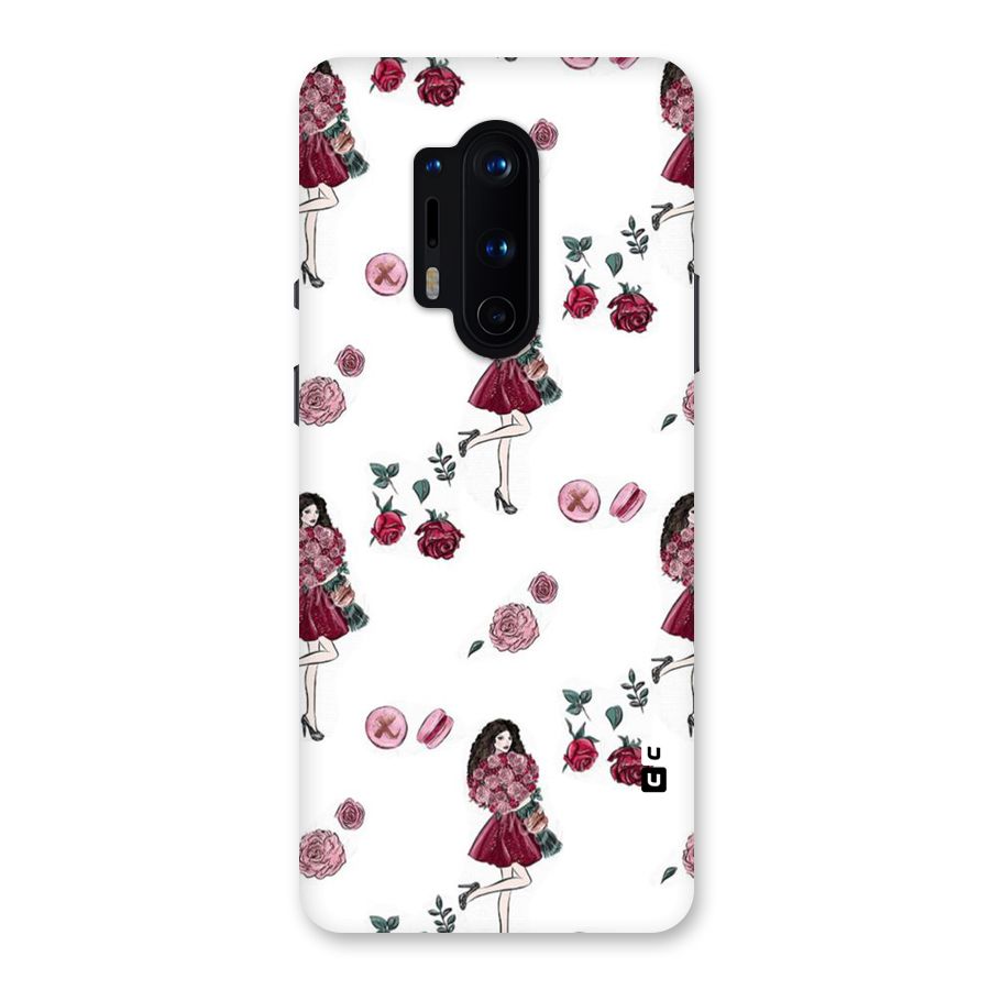 Girl With Flowers Back Case for OnePlus 8 Pro