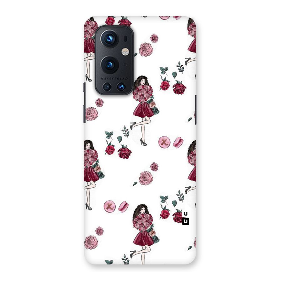 Girl With Flowers Back Case for OnePlus 9 Pro