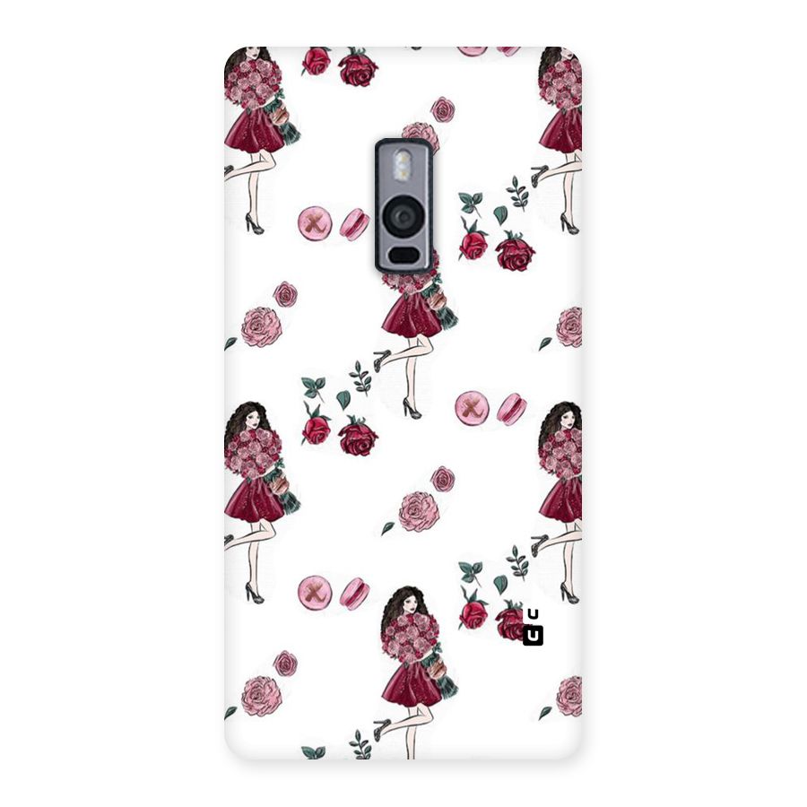 Girl With Flowers Back Case for OnePlus Two
