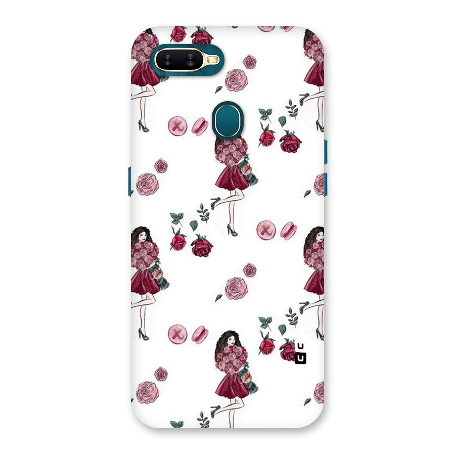 Girl With Flowers Back Case for Oppo A11k