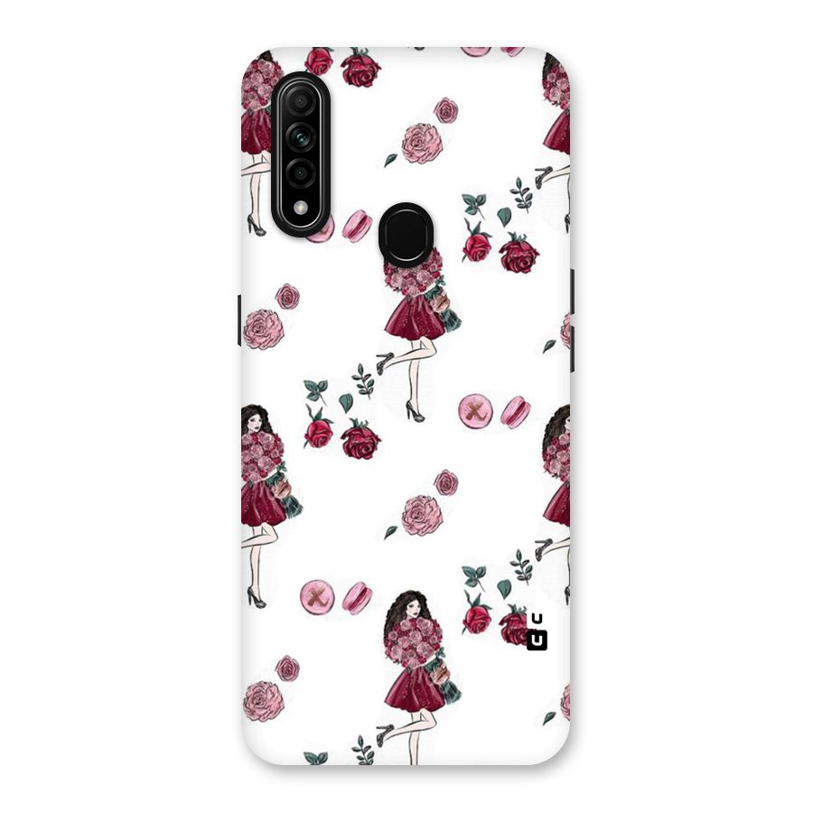 Girl With Flowers Back Case for Oppo A31