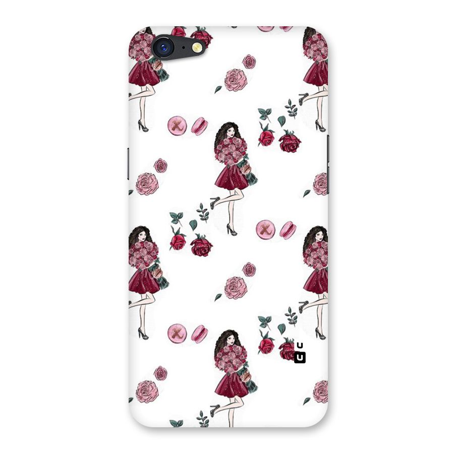 Girl With Flowers Back Case for Oppo A71
