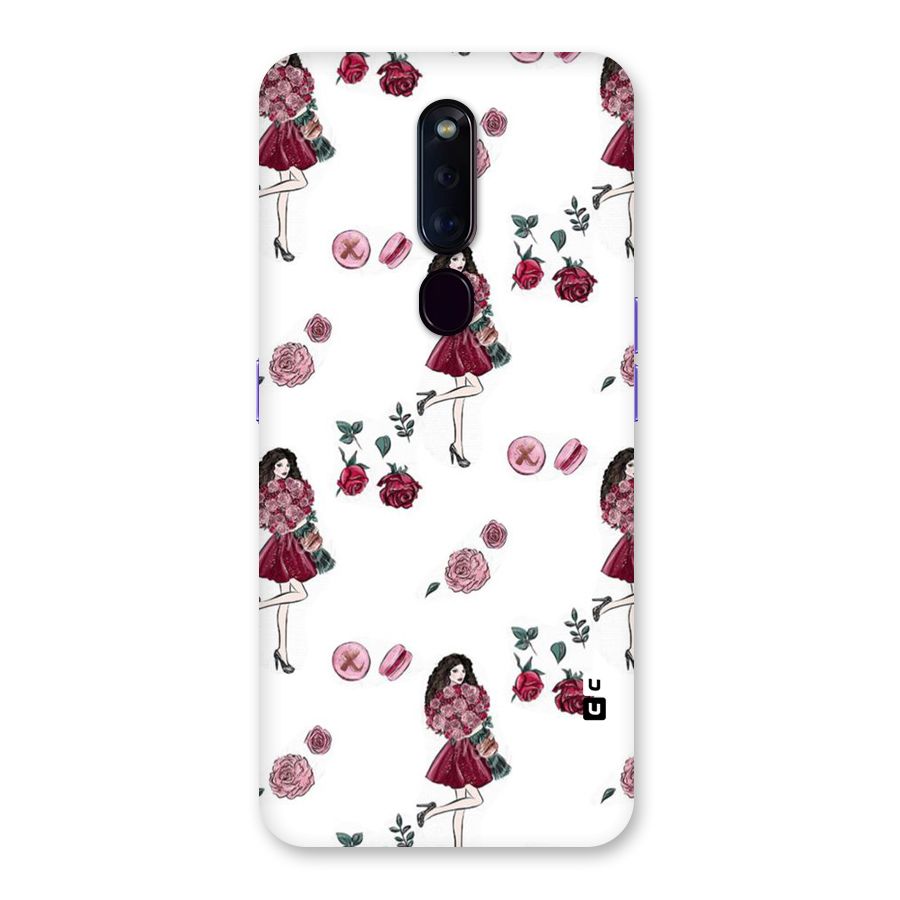 Girl With Flowers Back Case for Oppo F11 Pro