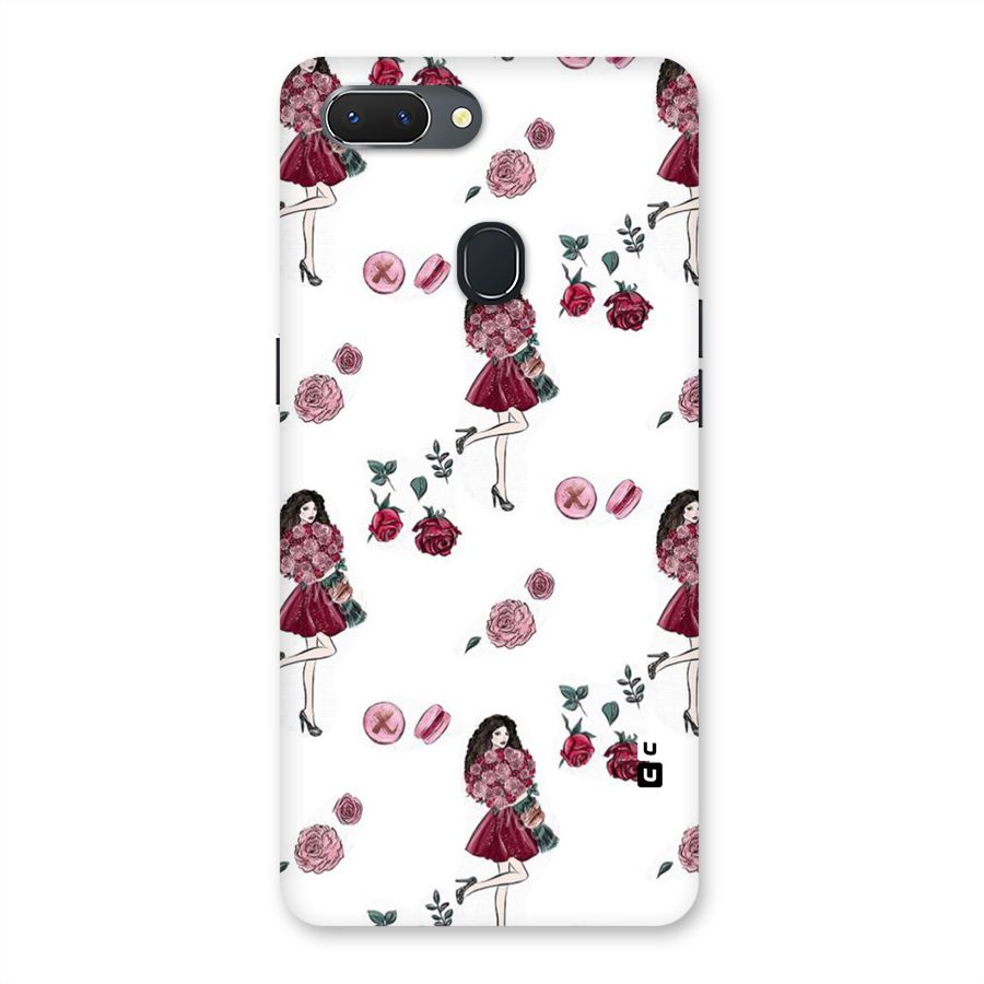 Girl With Flowers Back Case for Oppo Realme 2