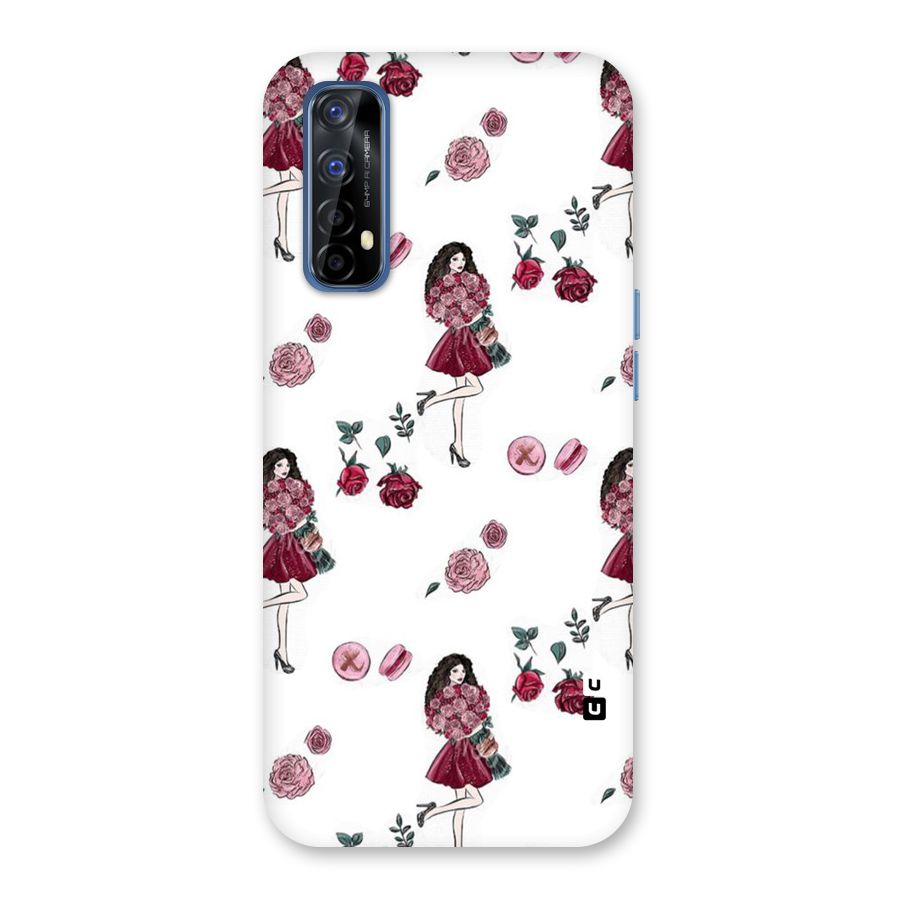 Girl With Flowers Back Case for Realme 7