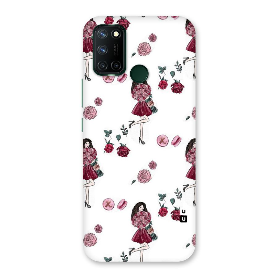 Girl With Flowers Back Case for Realme 7i